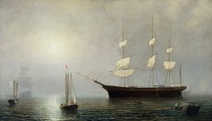O navio Starlight, c.1860 (óleo sobre tela) de Fitz Henry Lane
