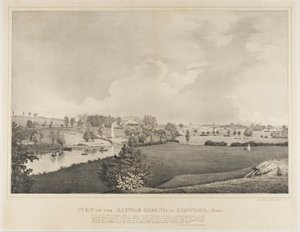 Vista do campo de batalha em Concord, Massachusetts de Fitz Henry Lane