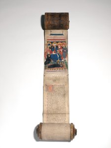 Livro dos Mortos da Abadia de Saint Bavo (vellum & leather) de Flemish School