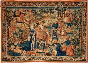 Tapeçaria flamenga. Século XVI. de Flemish School