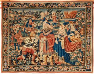 tapeçaria flamenga. século 16. de Flemish School