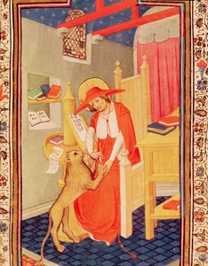 Fol.310v São Jerônimo, do Livro das Horas de Dom Duarte de Flemish School