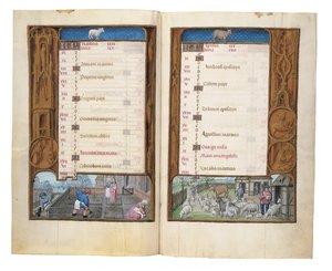 Fólios do Livro de Horas de Rothschild, Ghent ou Bruges, c.1505 de Flemish School