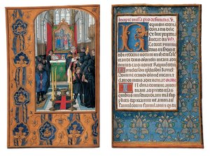 Fólios do Livro de Horas de Rothschild, Ghent ou Bruges, c.1505 de Flemish School