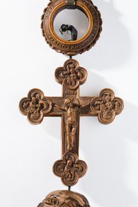 O rosário de Henrique VIII, detalhe da cruz (boxwood) de Flemish School
