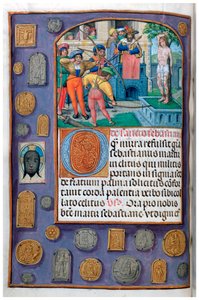 MS 4, vol. 127, f.112v, Martírio de S. Sebastião com trompe l