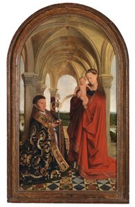 Madonna com Petrus Wijts (óleo sobre painel) de Flemish School