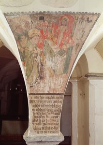 Missa de São Gregório, mural da cripta de Flemish School