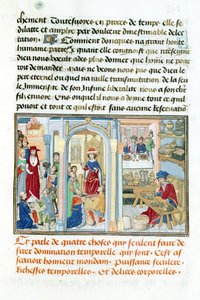 Ms 240 fol.247 Coisas mundanas, do espelho da humildade por Jean de Gerson (1363-1429) 1462 de Flemish School