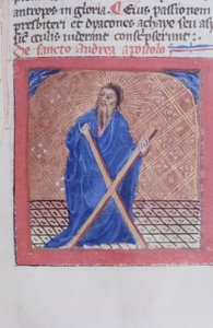 Sra. Gen 1111 Página da Legenda Aurea, Bruges, c.1400-10 de Flemish School