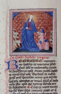 Sra. Gen 1111 Página da Legenda Aurea, Bruges, c.1400-10 de Flemish School