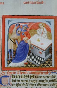Sra. Gen 1111 Página da Legenda Aurea, Bruges, c.1400-10 de Flemish School