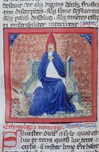 Sra. Gen 1111 Página da Legenda Aurea, Bruges, c.1400-10 de Flemish School