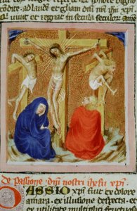 Sra. Gen 1111 Página da Legenda Aurea, Bruges, c.1400-10 de Flemish School
