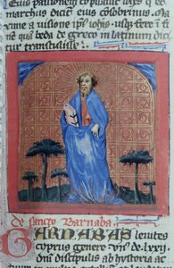 Sra. Gen 1111 Página da Legenda Aurea, Bruges, c.1400-10 de Flemish School
