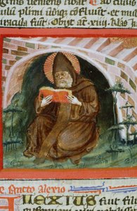 Sra. Gen 1111 Página da Legenda Aurea, Bruges, c.1400-10 de Flemish School