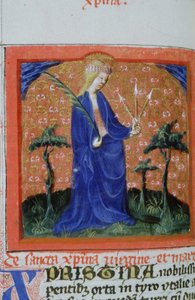 Sra. Gen 1111 Página da Legenda Aurea, Bruges, c.1400-10 de Flemish School