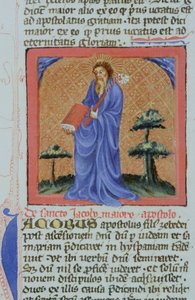 Sra. Gen 1111 Página da Legenda Aurea, Bruges, c.1400-10 de Flemish School