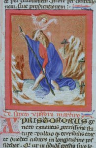 Sra. Gen 1111 Página da Legenda Aurea, Bruges, c.1400-10 de Flemish School