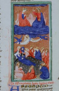 Sra. Gen 1111 Página da Legenda Aurea, Bruges, c.1400-10 de Flemish School