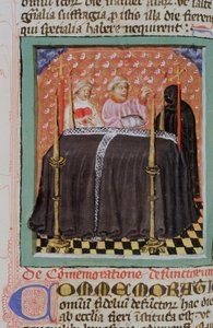 Sra. Gen 1111 Página da Legenda Aurea, Bruges, c.1400-10 de Flemish School