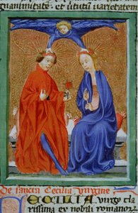 Sra. Gen 1111 Página da Legenda Aurea, Bruges, c.1400-10 de Flemish School