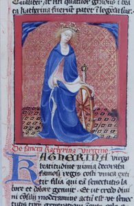 Sra. Gen 1111 Página da Legenda Aurea, Bruges, c.1400-10 de Flemish School