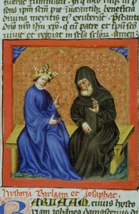 Sra. Gen 1111 Página da Legenda Aurea, Bruges, c.1400-10 de Flemish School