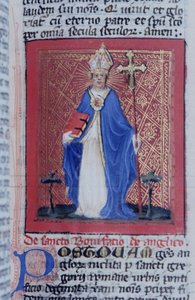 Sra. Gen 1111 Página da Legenda Aurea, Bruges, c.1400-10 de Flemish School