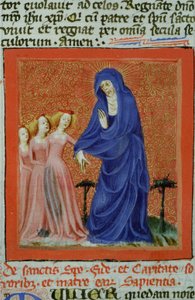 Sra. Gen 1111 Página da Legenda Aurea, Bruges, c.1400-10 de Flemish School