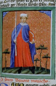 Sra. Gen 1111 Página da Legenda Aurea, Bruges, c.1400-10 de Flemish School