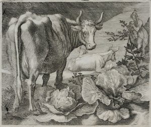 Gravura do velho mestre de Flemish School