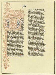 Página do livro do Êxodo de Flemish School