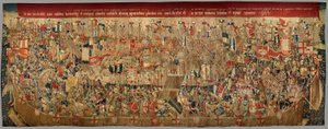 Museu Paroquial das Tapeçarias (Museu Paroquial das Tapeçarias de Pastrana). tapeçaria flamenga. Cerco de Asilah (O cerco de Asilah, De omsingeling van Arzila). Série Conquistas do rei Afonso I de Portugal. Tournai. de Flemish School