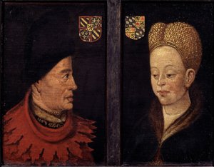 Retrato de João, o Destemido, e Margarida da Baviera de Flemish School