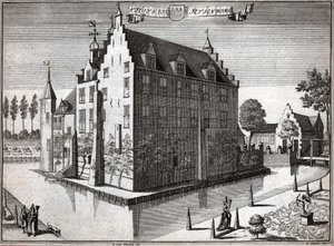 Castelo de Rijsenburg. (gravura de Flemish School