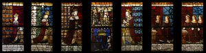 Família Real de Eduardo IV in situ, c.1480 (vidro manchado) de Flemish School