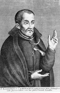 Saint Edmund Campion, de uma impressão feita por Jacques Neeffs de Flemish School
