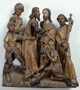O beijo de Judas, de Antuérpia (madeira policromada)