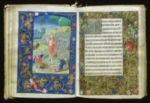 A ressurreição, em miniatura do livro de orações de Stafford de Flemish School