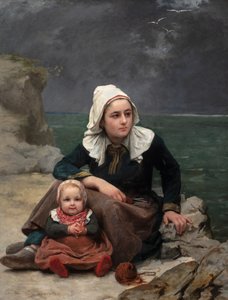 Le Grain (A tempestade), c.1871-81 (óleo sobre tela) de Félicie (1831 88) Schneider