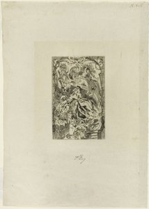 Frontispício para o Ponto de Amanhã de Félicien Rops
