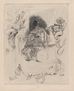 A Última Maja, segunda metade do século XIX. de Félicien Rops