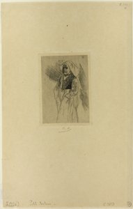Jovem mulher bretã de Félicien Rops