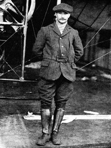 Henri Salmet, o grande piloto de Bleriot, em Hendon, Londres, 1912 1933.