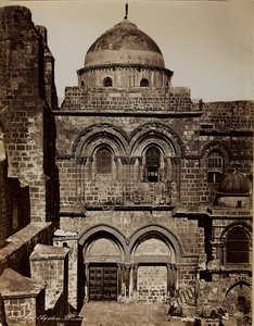 Álbum Palestina 1887: a basílica do Santo Sepulcro em Jerusalém de Félix Bonfils