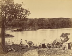 Le Jourdain [O Rio Jordão] de Félix Bonfils