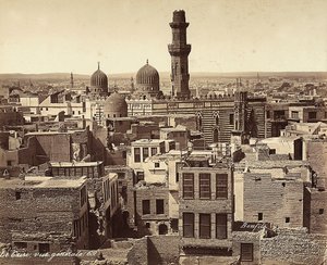 Vista panoramic, de, cairo, egito de Félix Bonfils