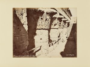 Pórtico do templo de Esneh (Egito) de Félix Bonfils