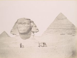 Pyramides et le Sphinx, 1860s-70s, impresso ca. 1870. de Félix Bonfils